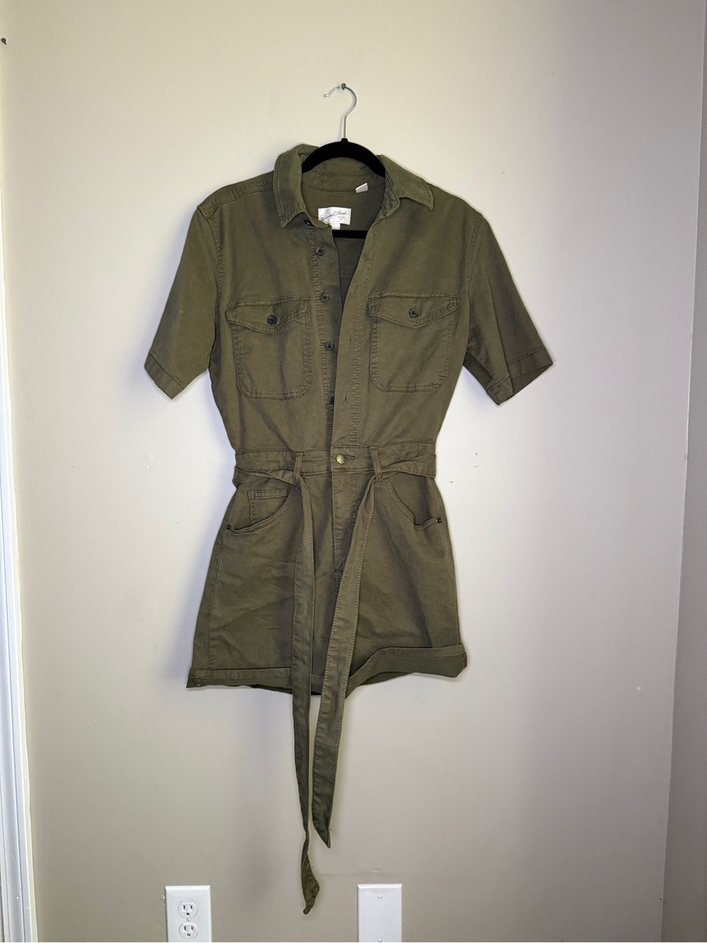 Universal Thread Olive Green Utility Romper Size 4 – NWOT